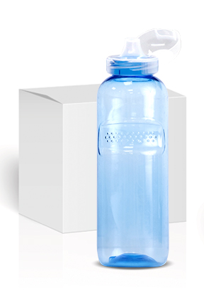 tortur Tilskynde Akvarium Sportspakke med blå transparente plastflasker · Waterlogic